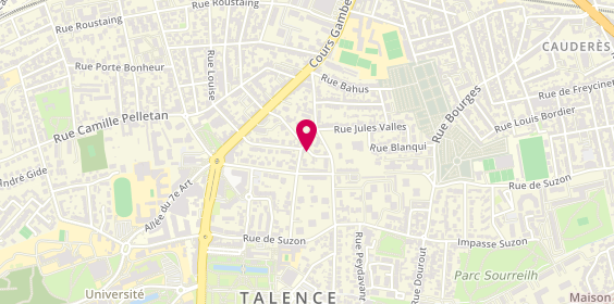 Plan de PELET Jacques, 30 Rue Jean Jacques Juillac, 33400 Talence