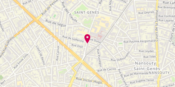 Plan de LACADEE Philippe, 200 Rue Saint Genès, 33000 Bordeaux