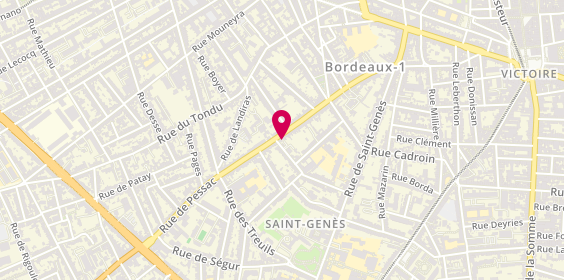 Plan de Stéphane FAURY Psychologue EMDR, 130 Rue de Pessac, 33000 Bordeaux