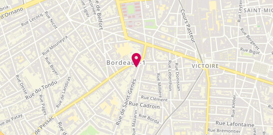 Plan de Cristelle CANET Psychologue clinicienne à Bordeaux, 11 Rue de Saint- Genès, 33000 Bordeaux