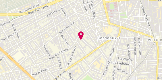 Plan de Chomienne-Pontalis Jenny, 11 Rue Théodore Ducos, 33000 Bordeaux