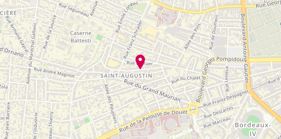 Plan de DURIF Agnès, Résidence Hermitage Saint Augustin
105 Rue du Grand Maurian, 33000 Bordeaux