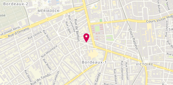 Plan de Pauline DUBUIS - Psychologue, 15 Rue du Tondu, 33000 Bordeaux