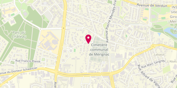 Plan de FUENTES Lucile, 65 avenue Edmond Rostand, 33700 Mérignac