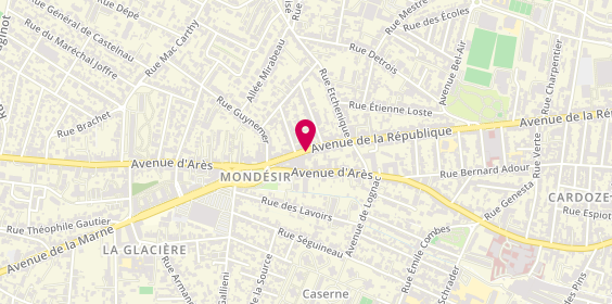 Plan de MATHET Franck, 272 Avenue de la Republique, 33200 Bordeaux