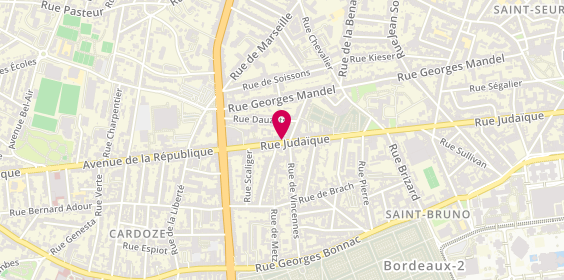 Plan de LUSSIER Lydie, 233 Rue Judaïque, 33000 Bordeaux