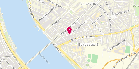Plan de FRESQUET Antoine, 20 Rue Montmejean, 33100 Bordeaux