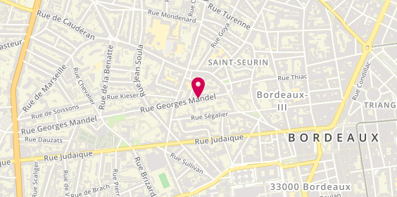 Plan de BRUN Michaël, 29 Rue Georges Mandel, 33000 Bordeaux