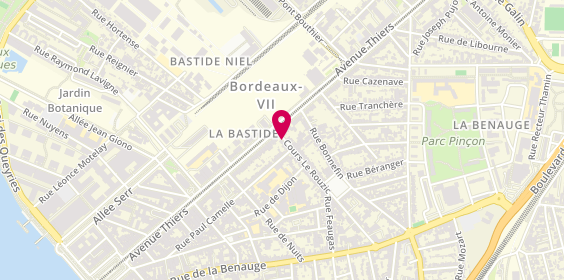 Plan de Brigitte Hue-PILLETTE, 5 Cours le Rouzic, 33100 Bordeaux