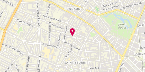 Plan de BUFFON Géraldine, 1 Rue Malleret, 33000 Bordeaux
