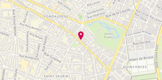 Plan de Léonardo CIRNE - Psychologue / Psychanalyste, 117 Rue Fondaudège, 33000 Bordeaux