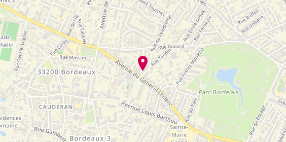 Plan de GUE François, 10 Rue du Velodrome, 33200 Bordeaux