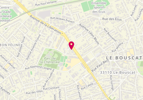 Plan de GOURMELEN Margot, 342 avenue de la Libération Charles de Gaulle, 33110 Le Bouscat