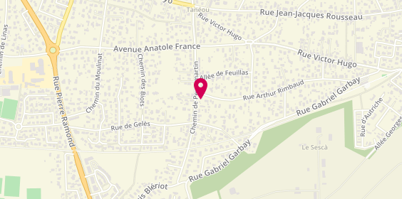 Plan de JOSSELIN Audrey, 72 Rue Arthur Rimbaud, 33160 Saint-Médard-en-Jalles