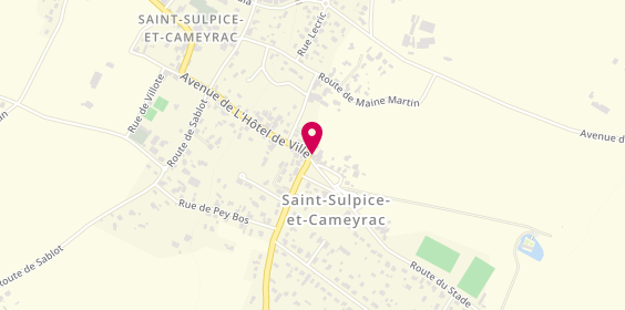 Plan de PASANAU Julie, Pôle Santé du Canton
2, Place du Canton, 33450 Saint-Sulpice-et-Cameyrac