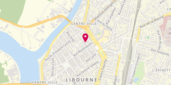 Plan de GOUJON Françoise, 44 Rue Jules Favre, 33500 Libourne
