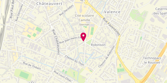Plan de DI-PENDINA Lynda Graziella, 132 Rue des Moulins, 26000 Valence
