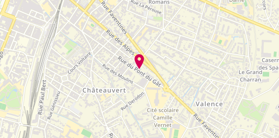 Plan de LALEVEE Marie-Josèphe, 125 Rue du Pont du Gât, 26000 Valence