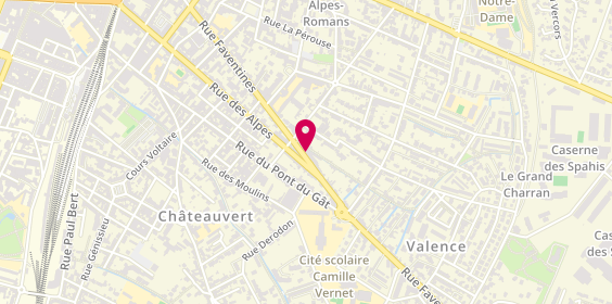 Plan de LANFRAY Sylvie, 145 Rue Faventines, 26000 Valence