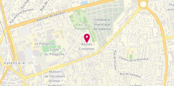 Plan de BREAUD Marc, 17 Rue des Basses Crozettes, 26000 Valence
