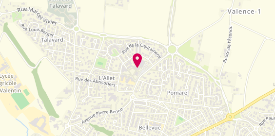 Plan de Cabinet Neuropsychologie - Claire MONNIER, Place Elie Cester, 26500 Bourg-lès-Valence