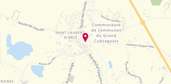 Plan de ALIBERT Sylvaine, 7 Route de Cablanc, 33240 Saint-Laurent-d'Arce