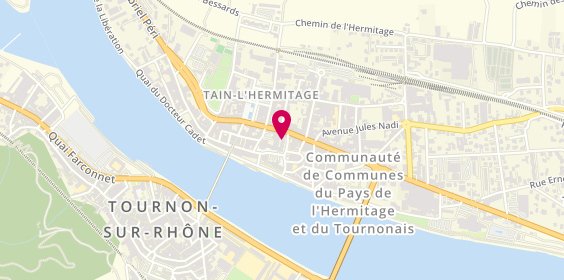 Plan de Marine DARNAT-WAMBEKE psychologue Tain l'Hermitage, 2 Rue Lanterne, 26600 Tain-l'Hermitage