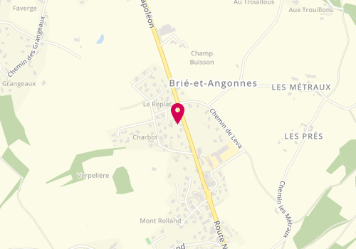 Plan de Sarah Lebé, 3413 Route Napoléon, 38320 Brié-et-Angonnes