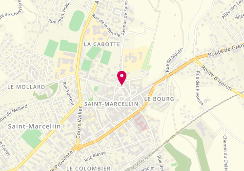 Plan de CHARMEIL Carole, 2 Rue Lagrange, 38160 Saint-Marcellin