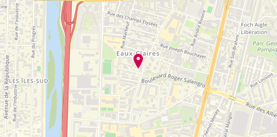 Plan de BLANC Margarida, 46 Rue des Eaux Claires, 38100 Grenoble