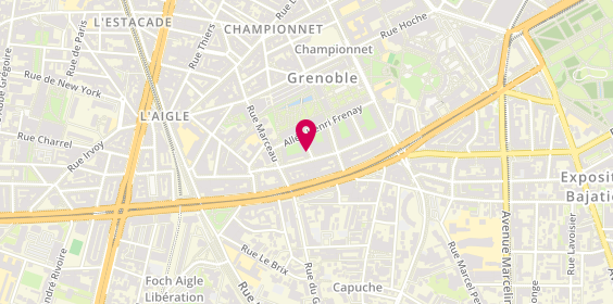 Plan de Cabinet de Psychologie Clara BONHEME, 8 Rue Marguerite Gonnet, 38000 Grenoble