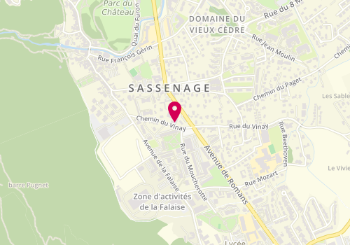 Plan de Ophélie BASTARD - Psychologue clinicienne et sexothérapeute à Sassenage, 46 chemin du Vinay, 38360 Sassenage