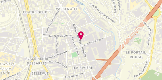 Plan de FAYOLLE Marielle, 45 avenue de Rochetaillée, 42100 Saint-Étienne