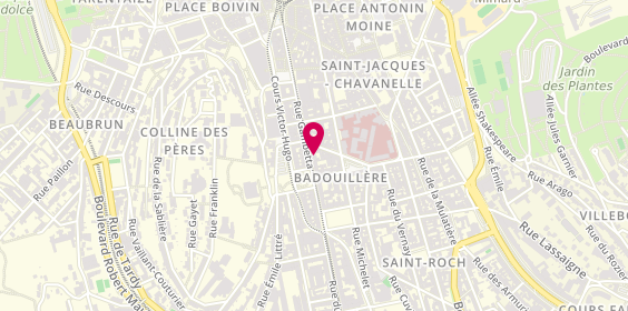 Plan de Christine Benezit Psychologue, 31 Rue Gambetta, 42000 Saint-Étienne