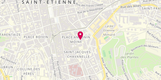 Plan de MERIEUX Joanna, 3 place Antonin Moine, 42000 Saint-Étienne