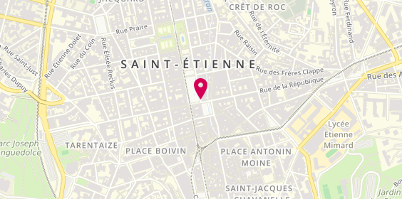 Plan de COURTINE Pierre, Cabinet Medical
13 Place de l'Hotel de Ville, 42000 Saint-Étienne