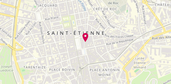 Plan de MONTPEYROUX Catherine, 7 Rue Louis Braille, 42000 Saint-Étienne