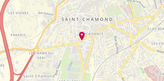 Plan de BLANCHARD Blandine, 21 Rue Gambetta, 42400 Saint-Chamond