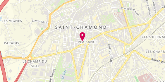 Plan de Anja LANGE - Psychologue, 6 Rue Pierre Timbaud, 42400 Saint-Chamond