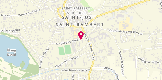 Plan de COUHERT Didier, 10 chemin de Peyrieux, 42170 Saint-Just-Saint-Rambert