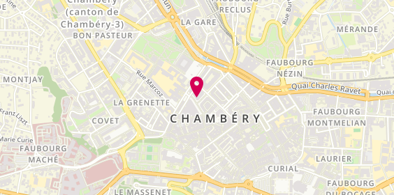 Plan de Anne de la raillère Neuropsychologue, 6 place de Genève, 73000 Chambéry