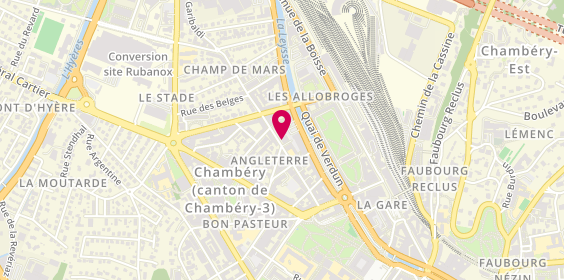 Plan de Clarisse FOURNIER Psychologue, 248 Rue Nicolas Parent, 73000 Chambéry