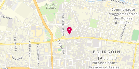 Plan de Blandine DELECROIX - Hypnothérapeute, 6 Boulevard Saint-Michel, 38300 Bourgoin-Jallieu