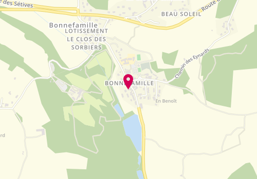 Plan de VUILLET Ludivine, 562 Route des Étangs, 38090 Bonnefamille