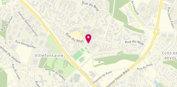 Plan de Guénola CLOUET - Psychologue Villefontaine, 67 Rue du Midi, 38090 Villefontaine