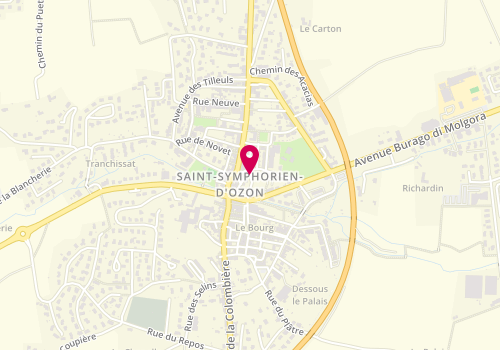Plan de Rude SABATIE Nathalie, 3 place du Lavoir, 69360 Saint-Symphorien-d'Ozon