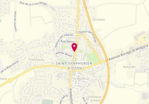 Plan de DELLOYE Christine, 21 Rue Centrale, 69360 Saint-Symphorien-d'Ozon