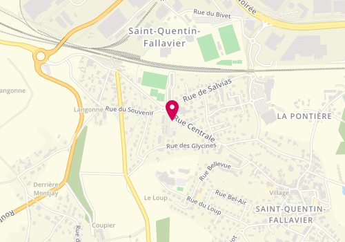 Plan de Stéphanie GENTELET, psychologue, 69 Bis Rue Centrale, 38070 Saint-Quentin-Fallavier