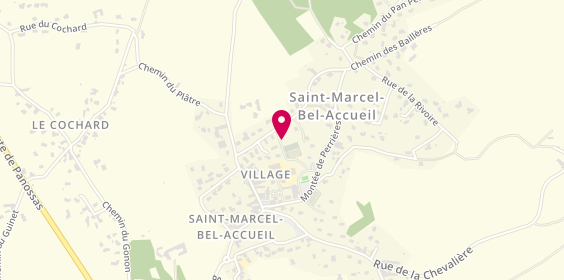 Plan de MIGNOT Cynthia, 142 chemin des Ecoliers, 38080 Saint-Marcel-Bel-Accueil