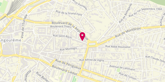 Plan de MINO Elodie, 206 Rue Saint Roch, 16000 Angoulême